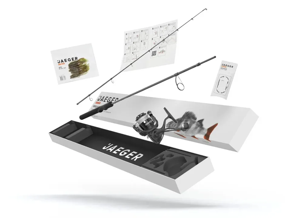 Perch Go Kit 2 Basic: Rute, Rolle, Montage und Köder in der JAEGER Box