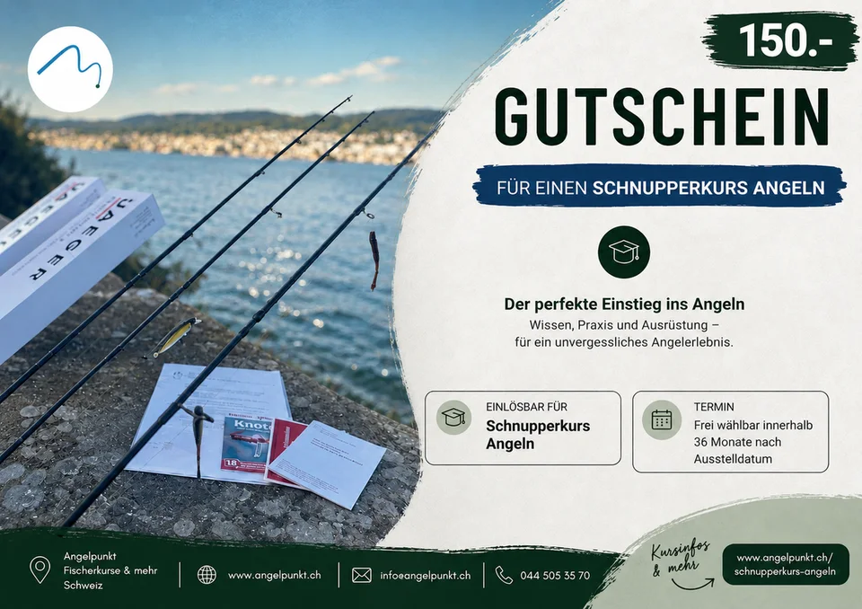 Gutschein-Karte: Gutschein Schnupperkurs Angeln