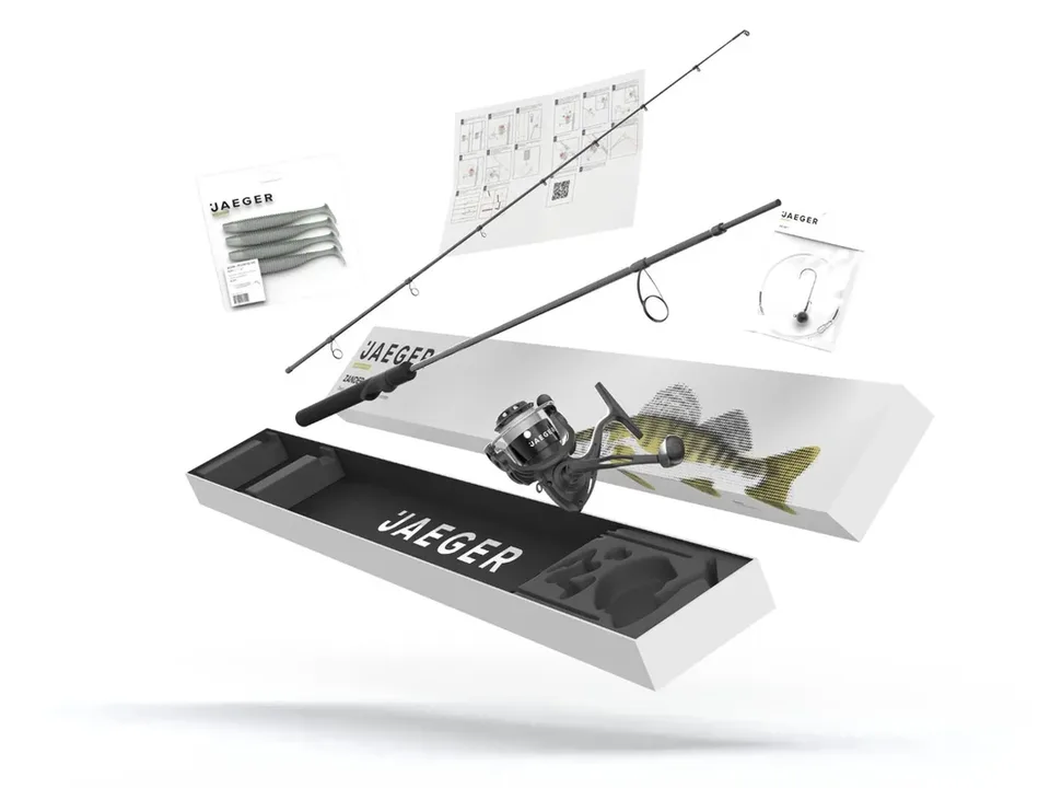 Zander Go Kit 2 Basic: Rute, Rolle, Montage und Köder in der JAEGER Box