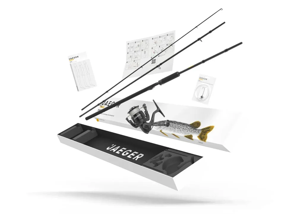 Pike Go Kit 2 Basic: Rute, Rolle, Montage und Köder in der JAEGER Box