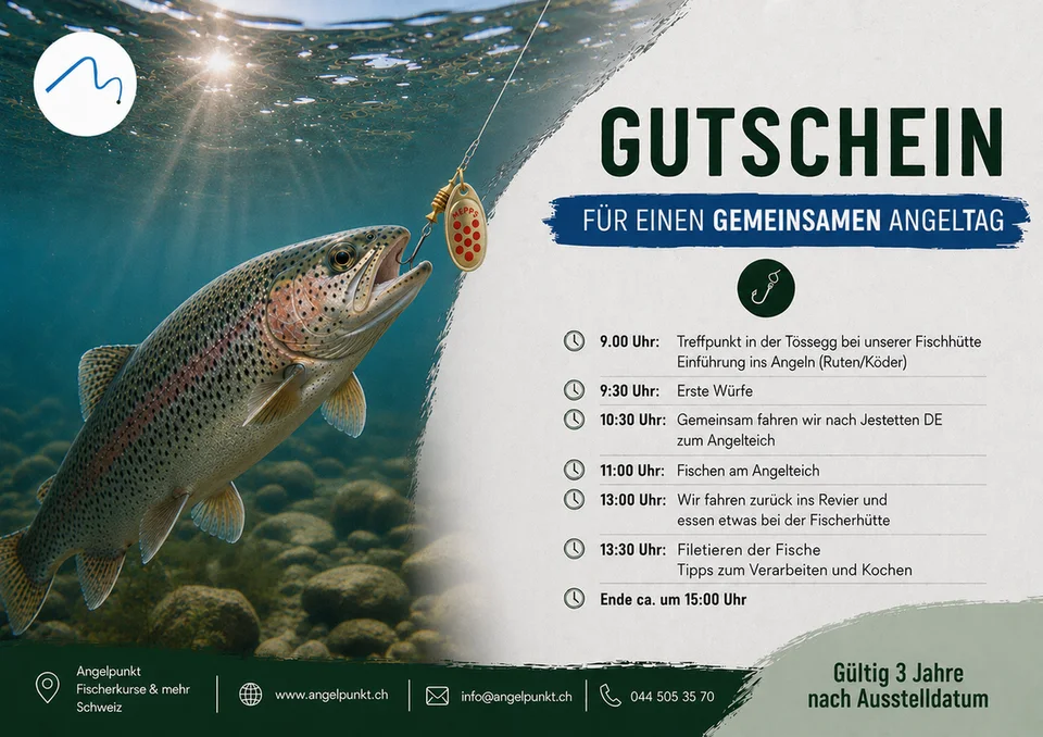 Gutschein-Karte: Gutschein Angeltag