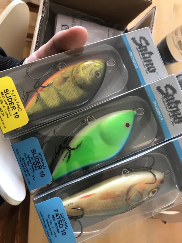 Salmo-Wobbler Slider und Fatso in der Originalverpackung